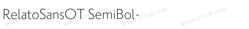 RelatoSansOT SemiBol字体转换